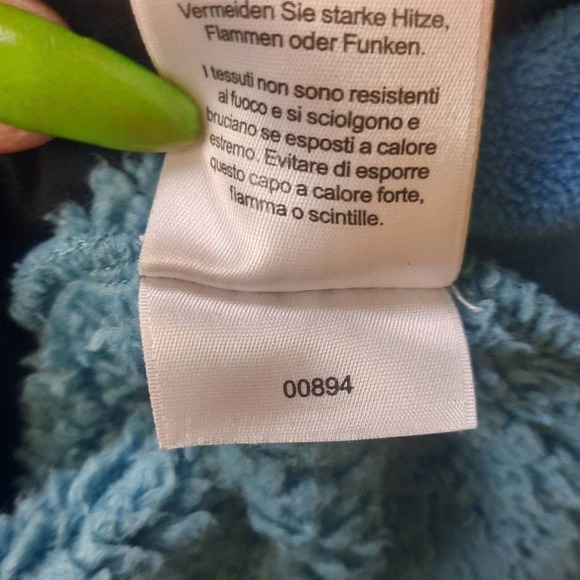 Mountain Headwear Aqua Light Blue Full Zip Polartec Fleece jacket Small Petite - Picture 7 of 7